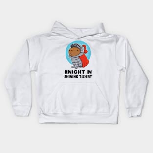 Knight in shining t-shirt Capybara Knight Kids Hoodie